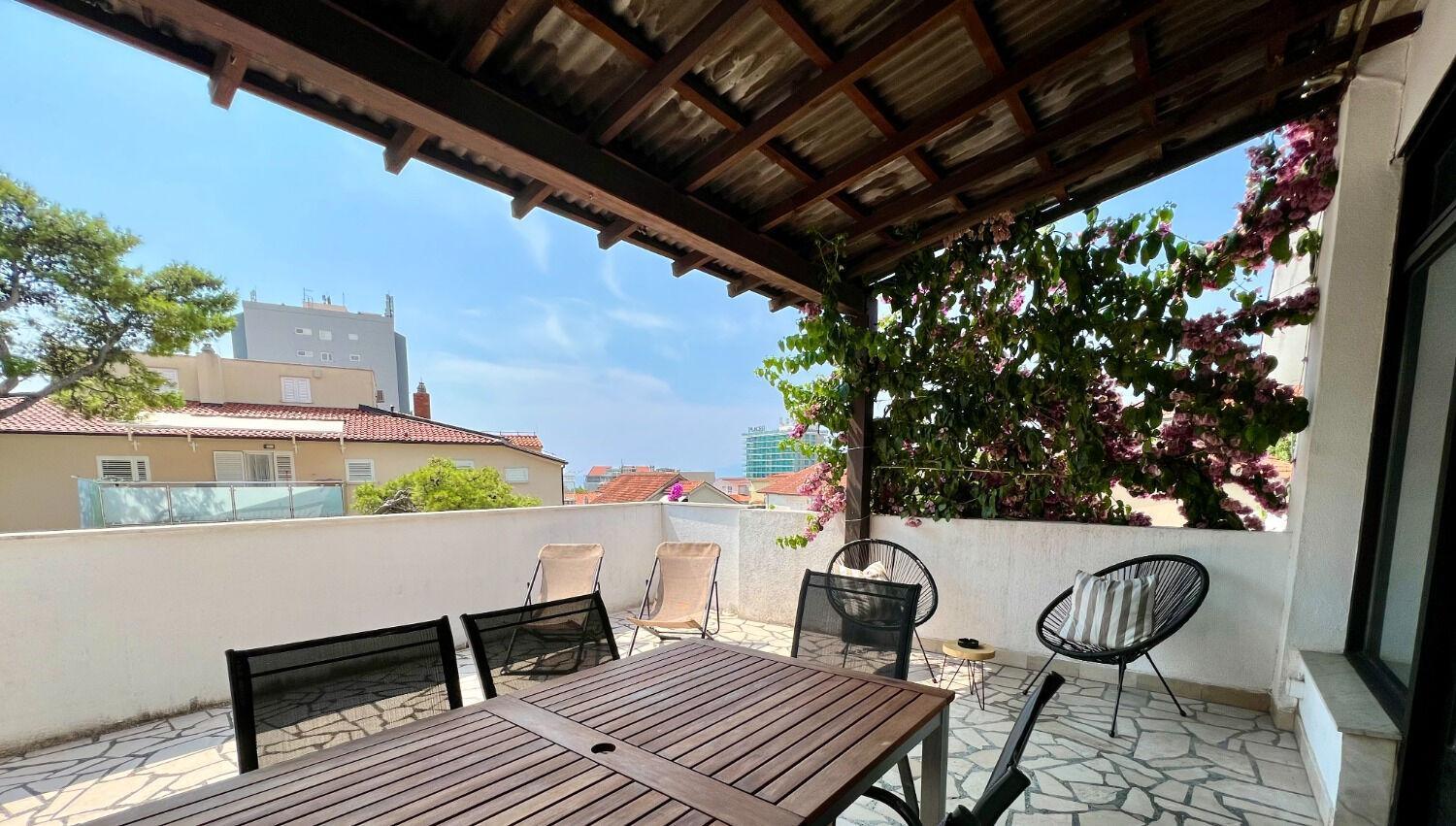Apartment Denis - Great Location & Large Terrace ماكارسكا المظهر الخارجي الصورة